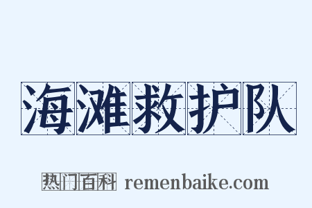 海滩救护队是什么意思的图片